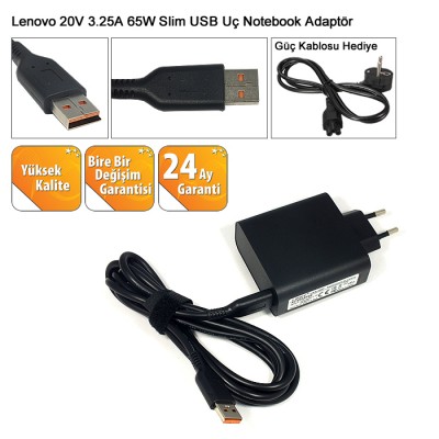 Lenovo yoga 900 20V 3.25A 65W Slim Uç Notebook Adaptör Lenovo yoga 900 20V 3.25A 65W Slim Uç Notebook Adaptör