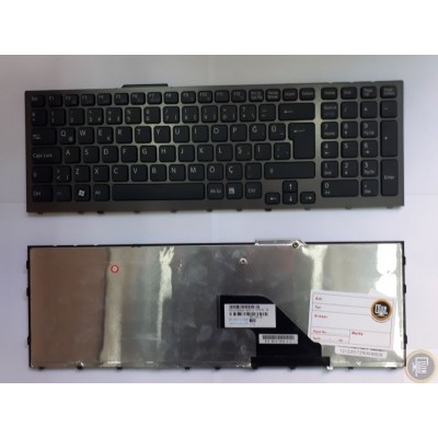 AEHP5U032303A Türkçe Koyu Gri ÇERÇEVELİ Notebook Klavye